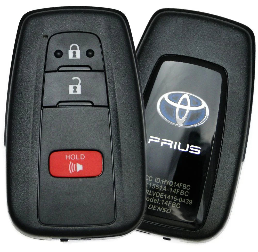 3 Button Toyota Prius Proximity Smart Key HYQ14FBC / 89904-47530 (OEM Refurbished)