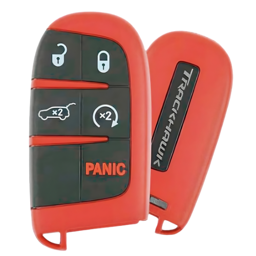 5 Button Jeep Grand Cherokee Proximity Smart RED Key M3N-40821302 / 68340304AA (OEM NEW)