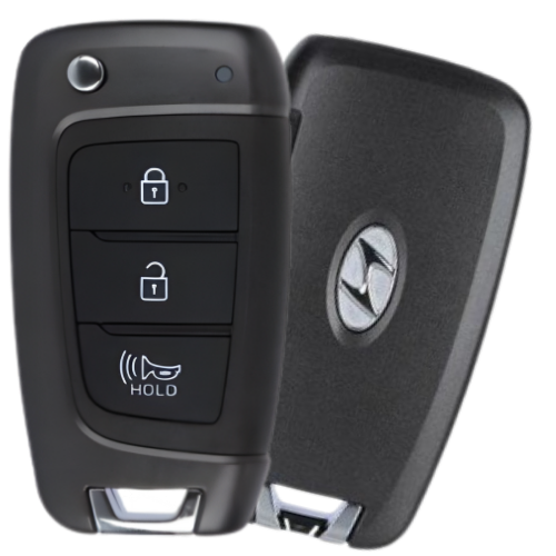 3 Button Hyundai Kona Flip Key 2AV76-NMOK-451T / 95430-J9400 (OEM Refurbished)