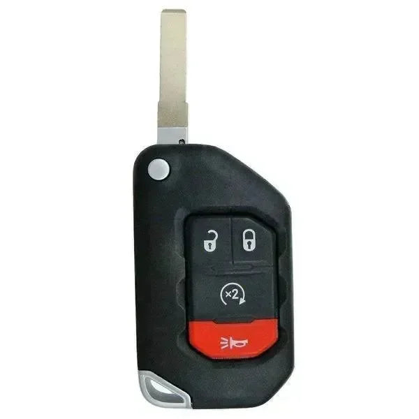 4 Button Jeep Wrangler Proximity Flip Key OHT1130261 / 68416784 AB (OEM) - Southeastern Keys
