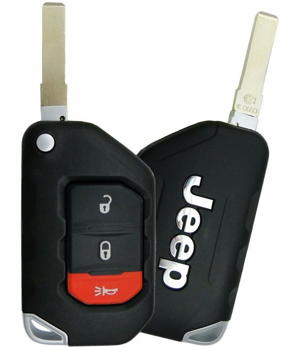 3 Button Jeep Proximity Flip Key OHT1130261 / 68416782 AA (OEM)