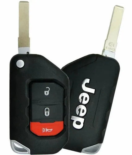 3 Button Jeep Proximity Flip Key OHT1130261 / 68416782 AA (OEM) - Southeastern Keys