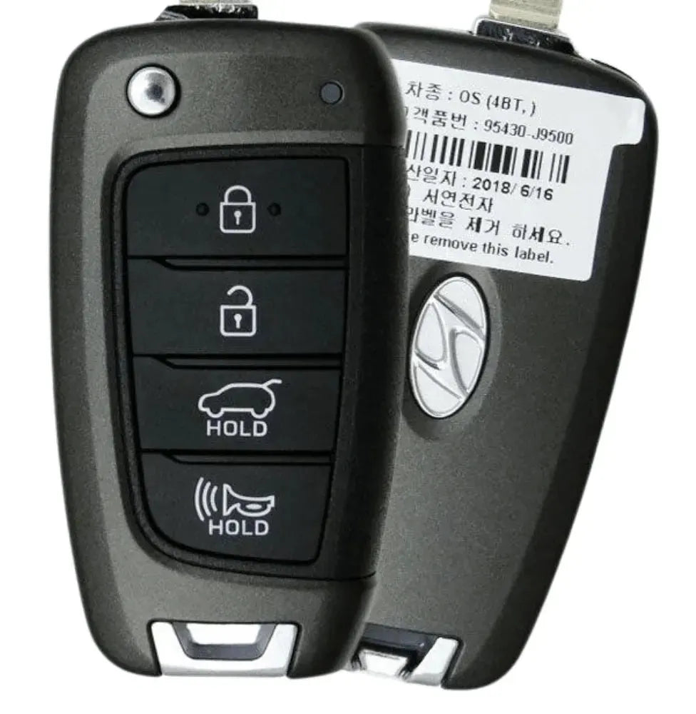 4 Button Hyundai Kona Flip Key 95430-J9500 / OSLOKA-450T(OS) (OEM) - Southeastern Keys