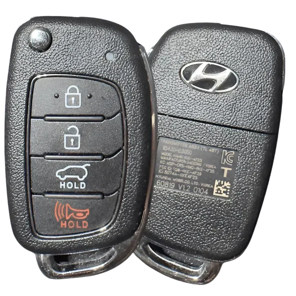 4 Button Hyundai Tucson Flip Key (Canada) TQ8-RKE-4F25 / 95430-D3000 ...