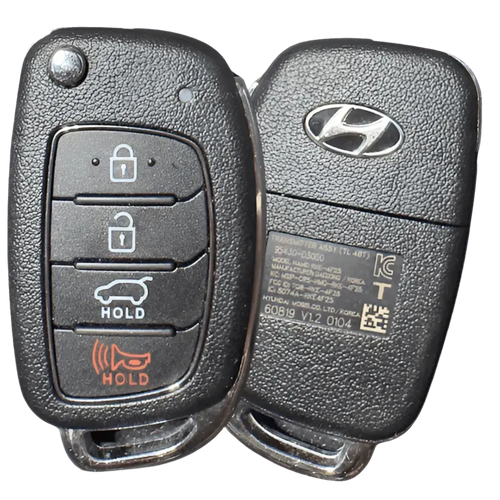 4 Button Hyundai Tucson Flip Key (Canada) TQ8-RKE-4F25 / 95430-D3000 (OEM Refurbished) - Southeastern Keys