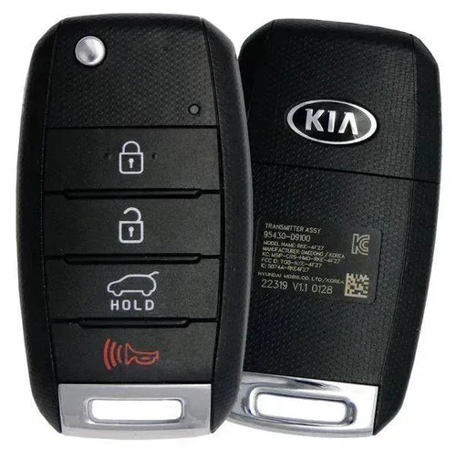 4 BUTTON KIA REMOTE FLIP KEY TQ8-RKE-4F27 / 95430-D9100 (OEM) - Southeastern Keys