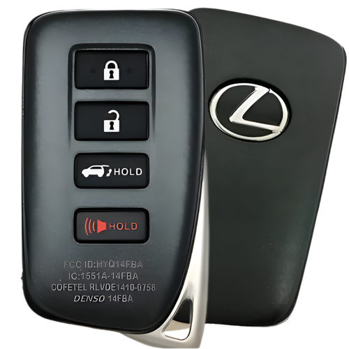 4 Button Lexus Proximity Smart Key w/ Hatch HYQ14FBA / AG-2110 / 89904-78070 (OEM Refurbished) - Southeastern Keys