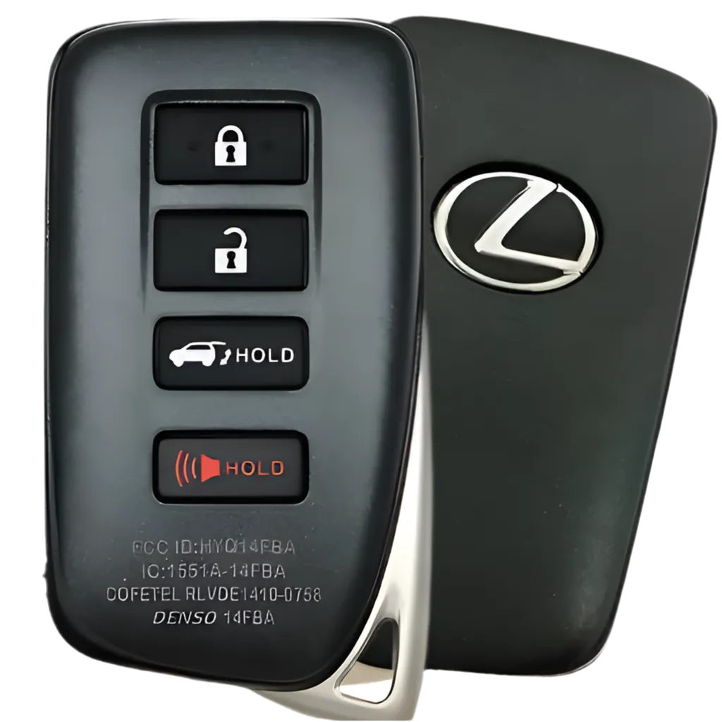 4 Button Lexus Proximity Smart Key w/ Hatch HYQ14FBA / AG-2110 / 89904-78070 (OEM Refurbished) - Southeastern Keys