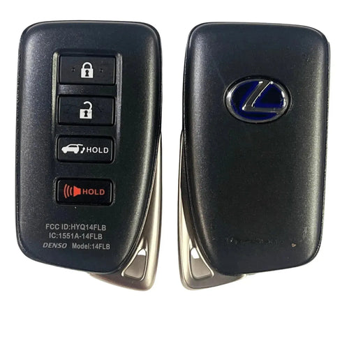 4 Button Lexus Proximity Smart Key w/ Hatch HYQ14FLB / 89904-0E190 (OEM) - Southeastern Keys