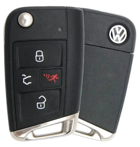 4 Button Volkswagen Flip Key NBGFS125C5 / 5G6 959 752 BG (OEM Refurbished) Non-Comfort Access - Southeastern Keys