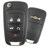 5 Button Chevrolet Flip Key- PEPS - OHT05918179 / 13584829 (OEM Refurbished) - Southeastern Keys