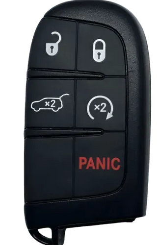 5 Button Jeep Grand Cherokee Replacement Shell for FCC: M3N-40821302 - Southeastern Keys