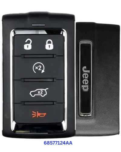 5 Button Jeep Grand Cherokee Proximity Smart Key 2BAHD-KFW1 / 68577124AA (OEM Refurbished)