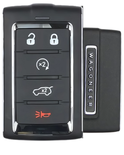 5 Button Jeep Wagoneer Proximity Smart Key 2BAHD-KFW1 / 68577131AA (OEM Refurbished)