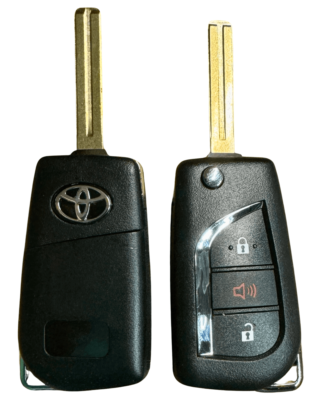 3 Button Toyota Flip Key w/ Super Chip GQ4-73T / 89070-0R300 (OEM) - Southeastern Keys