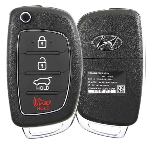 4 Button Hyundai Santa Fe Flip Key TQ8-RKE-3F04 / 95430-4Z100 (OEM Refurbished)