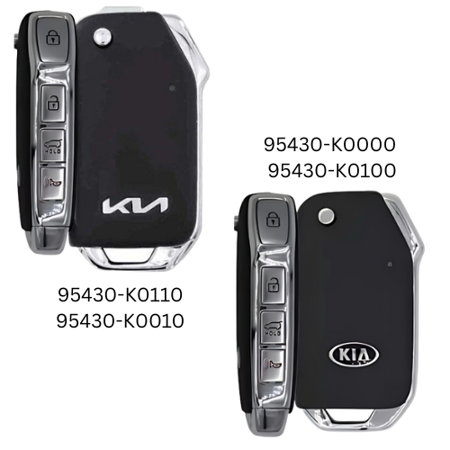 4 Button Kia Soul UNIVERSAL Flip Key SY5SKRGE04 / 95430-K0000, K0100, K0010, K0110 (OEM Refurbished)