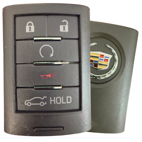 5 Button Cadillac Proximity Smart Key w/ Trunk NBGG093UCC / 22856930 (OEM Refurbished)