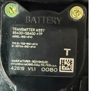 3 Button Hyundai Flip Key  TQ8-RKE-4F41 / 95430-S8400+TP (OEM Refurbished)