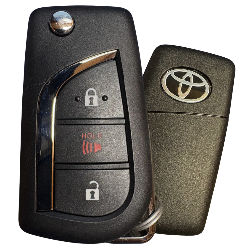 3 Button Toyota RAV4 Flip Key HYQ12BFW / 89070-42G00 (OEM Refurbished)
