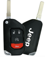 Load image into Gallery viewer, 4 Button Jeep Wrangler Proximity Flip Key /  OHT1130261 / 68416784 AB  (OEM)
