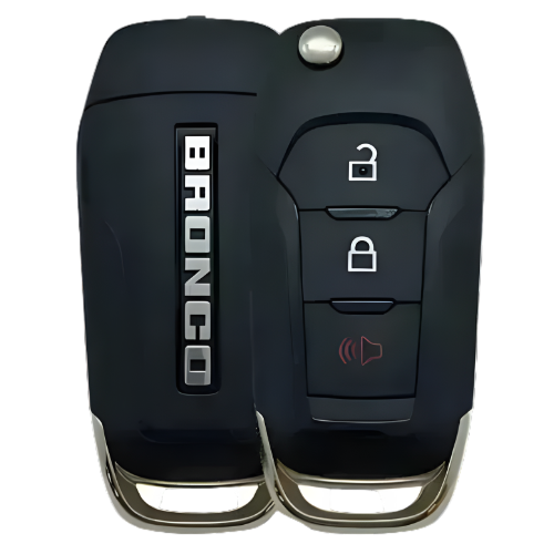 3 Button Ford Bronco Flip Key N5F-A08TAA / 164-R8283 (OEM Refurbished)
