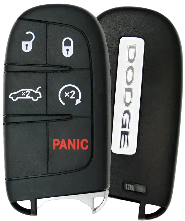 5 Button Dodge Proximity Smart Key w/ Trunk  HITAG AES / M3N-40821302 / 68394195 AA (OEM)