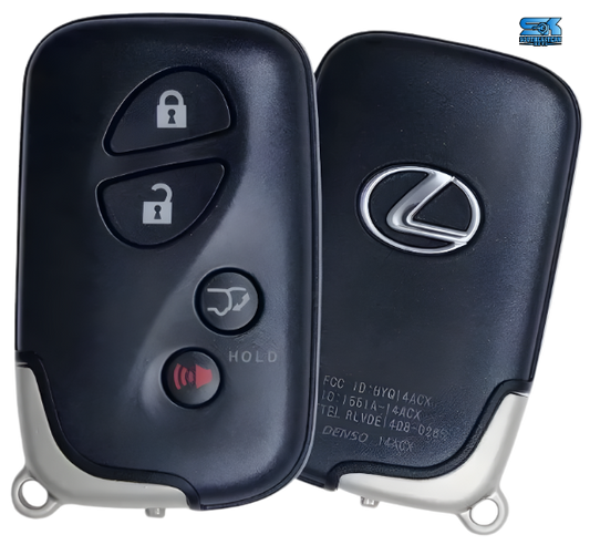 4 Button Lexus Proximity Smart Key w/ Hatch HYQ14ACX / GNE / 89904-0E031 (OEM Refurbished)