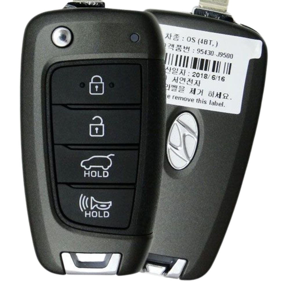 4 Button Hyundai Kona Flip Key 95430-J9500 / OSLOKA-450T(OS)  (OEM)