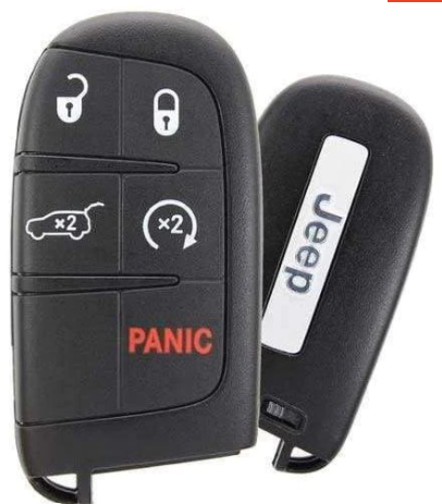 5 Button Jeep Proximity Smart Key w/ Hatch  M3N40821302 / 68143504 (OEM Refurbished)