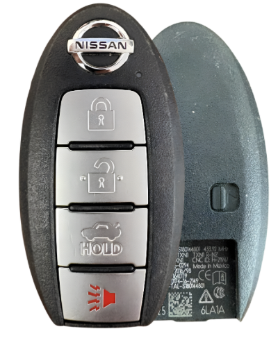 4 Button Nissan Sentra Proximity Smart Key w/ Trunk KR5TXN1 / 285E3-6LA1A (OEM Refurbished)