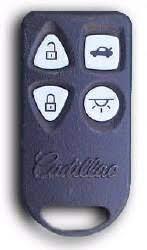 4-Button CADILLAC Key Fob Remote ABO0702T / 10178734 / 10269729 (OEM) - Southeastern Keys