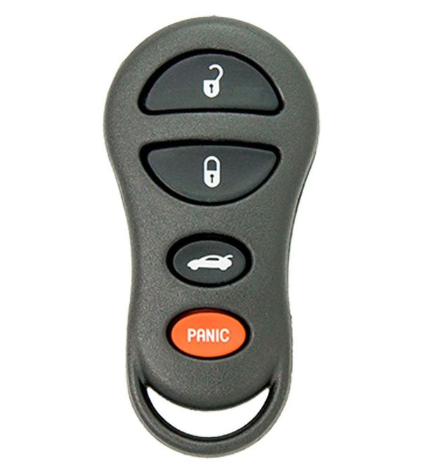 4 Button Chrysler/Dodge Remote Key Fob GQ43VT17T / 04602260 AA (OEM Refurbished)
