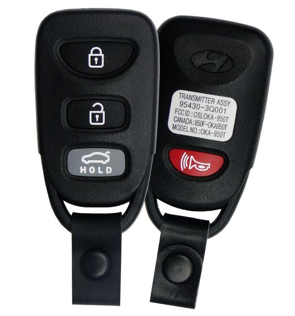 4 Button Hyundai Sonata Remote OSLOKA-950T / 95430-3Q000 (OEM Refurbished) - Southeastern Keys