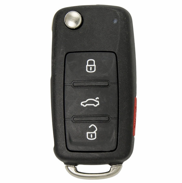 4 Button Volkswagen Remote Flip Key CAN 5K0837202 / NBG010180T (OEM)