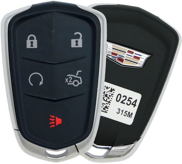 5 Button Cadillac Proximity Smart Key w/Trunk 315 Mhz / HYQ2AB / 13598506 (OEM)