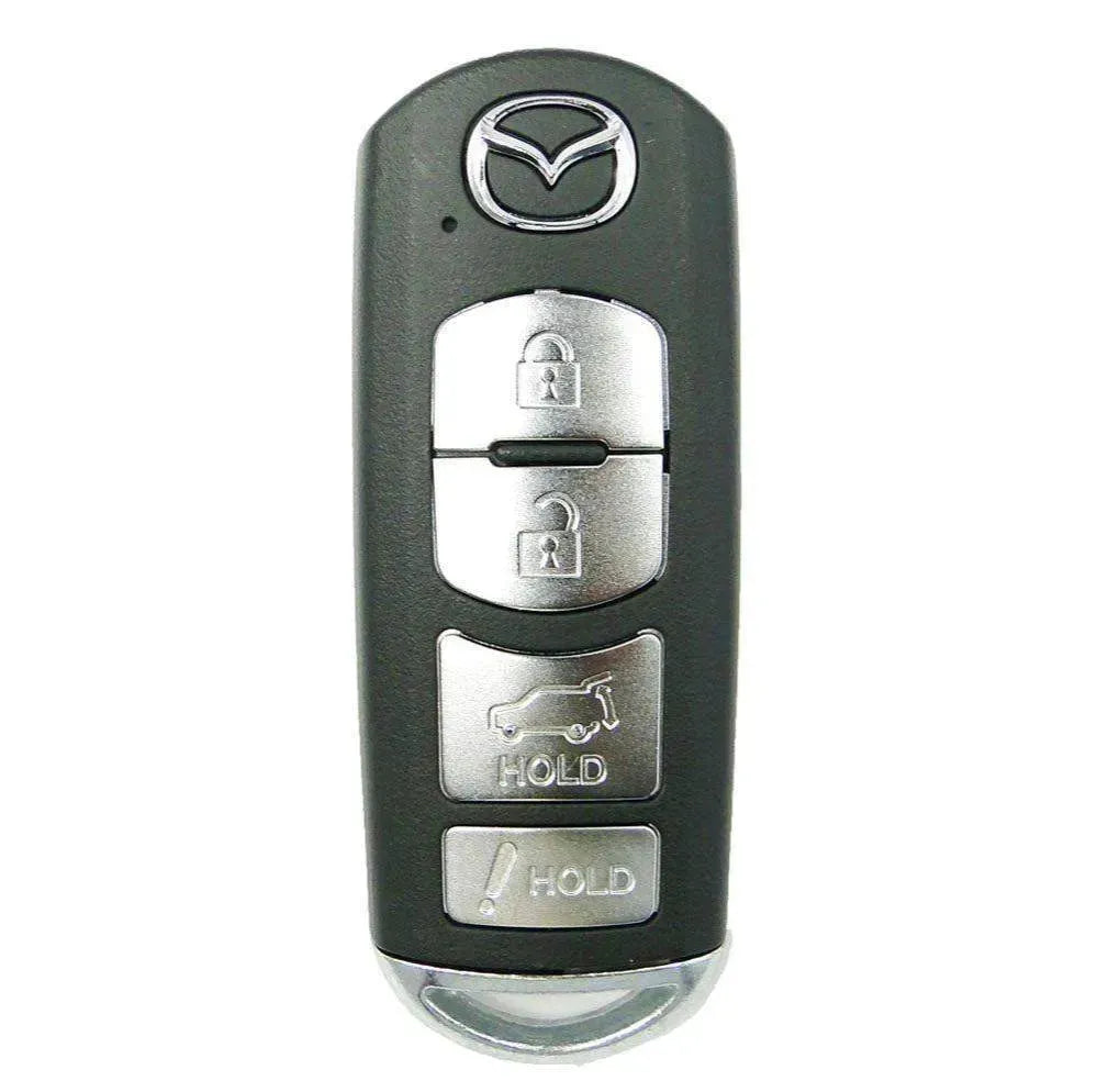 4 Button Mazda Smart Remote Key w/ Hatch TEY1-67-5RYA / WAZX1T763SKE11A04 (OEM) - Southeastern Keys