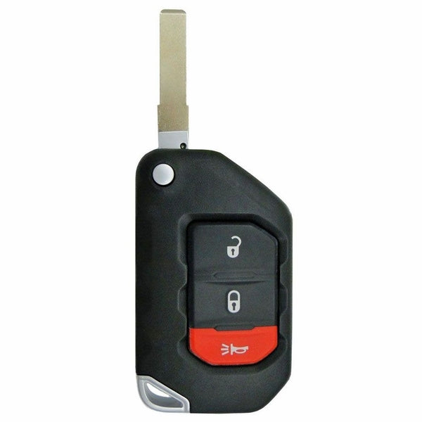 3 Button Jeep Proximity Flip Key  OHT1130261 / 68416782 AA (Aftermarket)