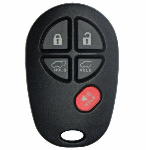 5 Button Toyota Highlander Remote 89742-0W021 / GQ43VT20T (OEM) - Southeastern Keys