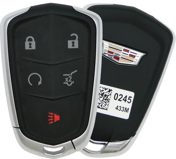 5 Button Cadillac Proximity Smart Key w/ Hatch 433mhz / HYQ2EB / 13510245 (OEM)