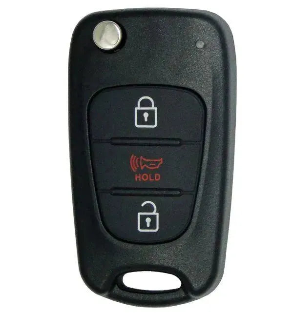 3 Button Kia Soul Remote Flip Key / NYOSEKSAM11ATX (AM F/L) / 95430-2K340 (Aftermarket) - Southeastern Keys