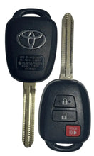 Load image into Gallery viewer, 3 Button Toyota Remote Head Key HYQ12BDP / H CHIP (OEM) - Southeastern Keys
