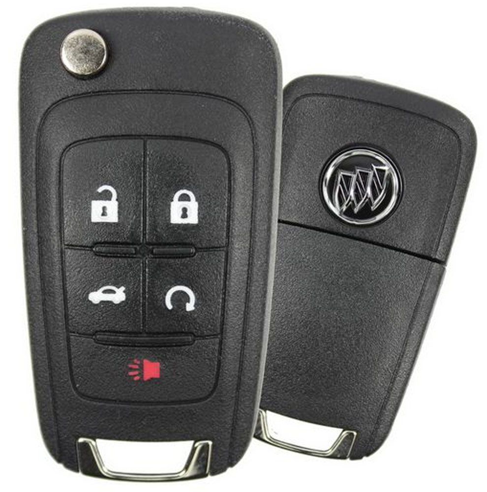 5 Button Buick Flip Key OHT01060512 / 13504200 / NON-PEPS (OEM)