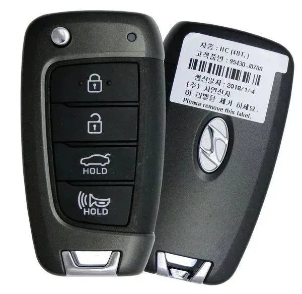 4 Button Hyundai Accent Flip Key NYOSYEC4TX1707 / 95430-J0700 (HC) (OEM Refurbished) - Southeastern Keys