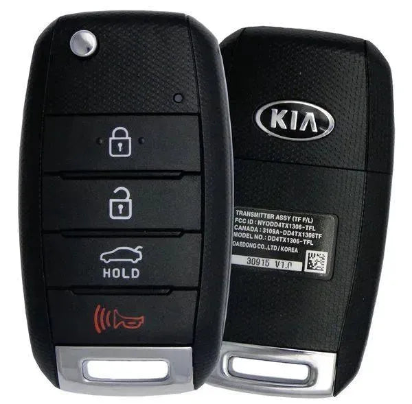 4 Button Kia Flip Key NYODD4TX1306-TFL / 95430-2T560 (OEM) - Southeastern Keys