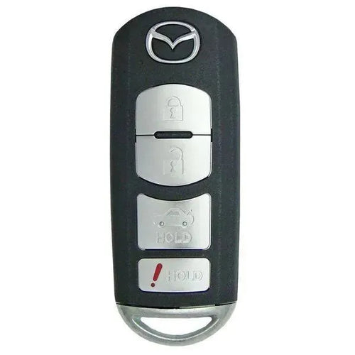 4 Button Mazda 3 Proximity Smart Key w/ Trunk WAZX1T768SKE11A03 / BBY2-67-5RY (OEM) - Southeastern Keys