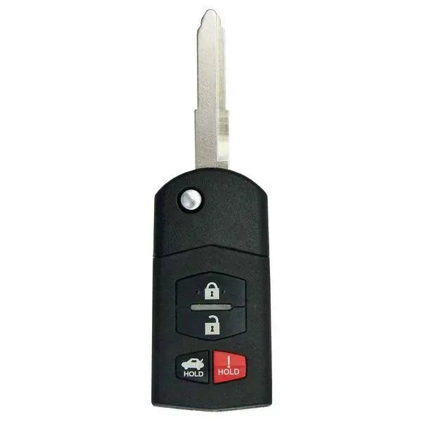 4 BUTTON MAZDA REMOTE FLIP KEY BGBX1T478SKE125-01 / BBM4-67-5RY (OEM) - Southeastern Keys