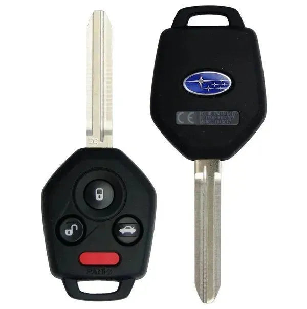 4 Button Subaru Remote Head Key / Black Pod / H / CWTB1G077 / 57497-FL00A (OEM) - Southeastern Keys