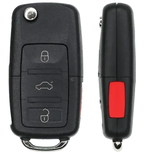4 Button Volkswagen Flip Key NBG010180T / 5K0837202 (Aftermarket ...
