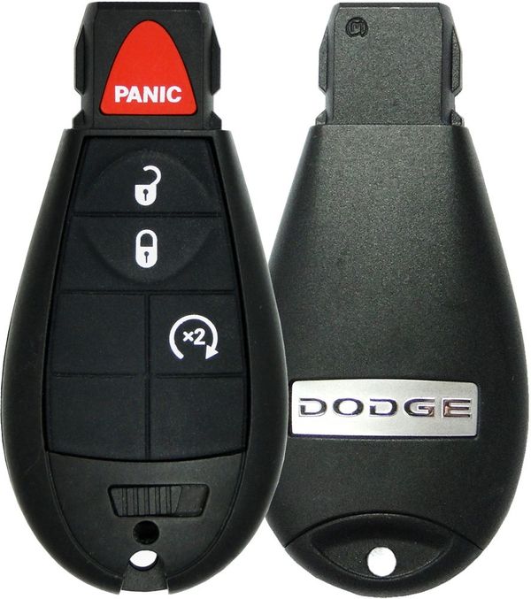 4 Button Dodge Fobik w/RS IYZ-C01C 68044908 AA (OEM) -DODGE LOGO